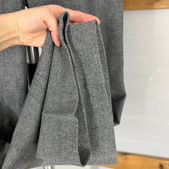 Elie Tahari 98% Wool Medium Gray Tweed Wide Leg Trouser Pants Sz 6 - Picture 7 of 15